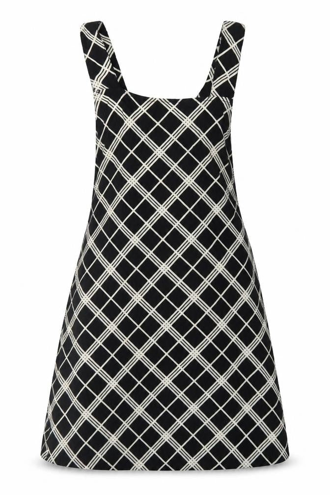Motel Rocks Women's Black Check Tie Dress XS