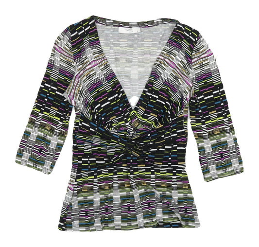 Wallis Women's Multicoloured Geometric Tunic Blouse Size 8