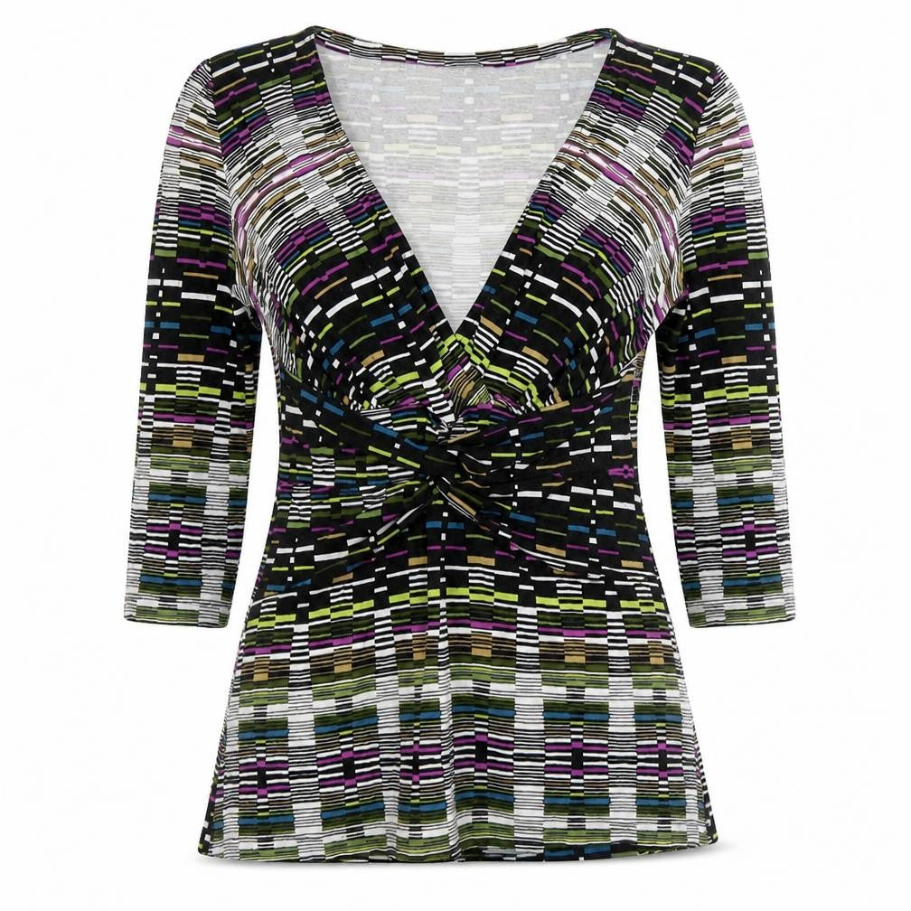 Wallis Women's Multicoloured Geometric Tunic Blouse Size 8