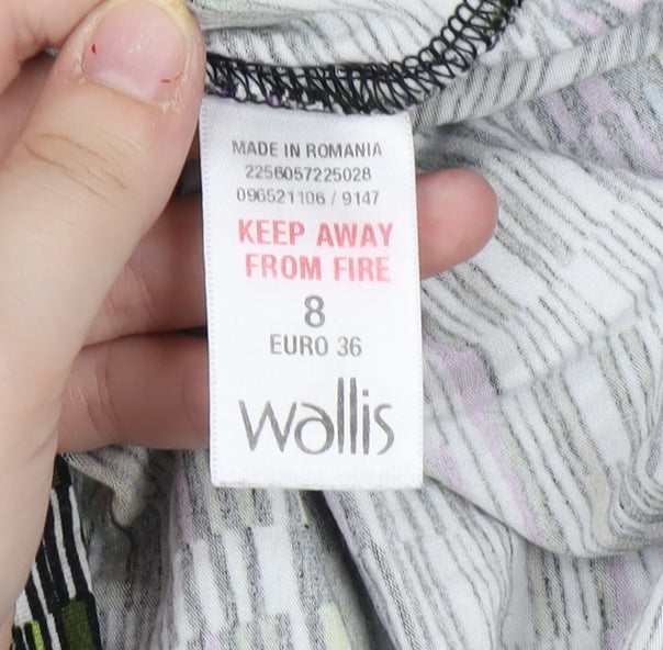 Wallis Women's Multicoloured Geometric Tunic Blouse Size 8