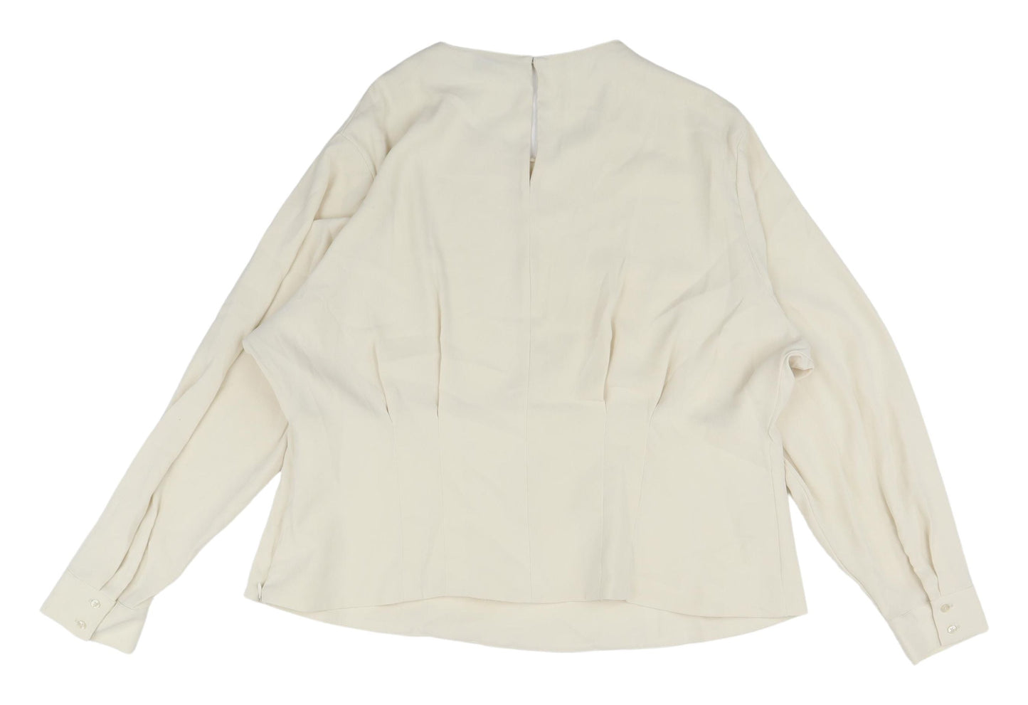 Marks and Spencer Ivory Blouse, Size 22, Long Sleeve