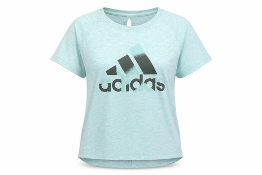 Adidas Women's Green T-Shirt S, Short Sleeve, Sports