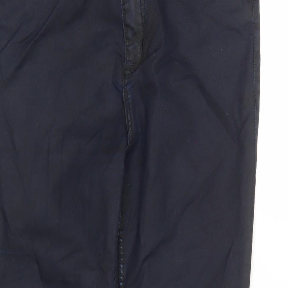 Divided by H&M Womens Blue Cotton Straight Jeans Size 12 L29 in Regular Zip - Pockets