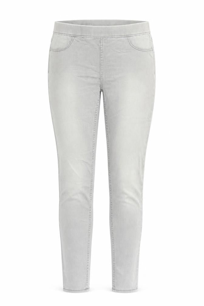 H&M Womens Grey Cotton Jegging Jeans Size 8 L30 in Regular - Elasticated Waist
