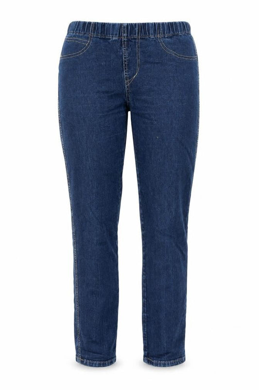 Parisian Womens Blue Cotton Jegging Jeans Size 10 L29 in Regular - Elasticated Waist