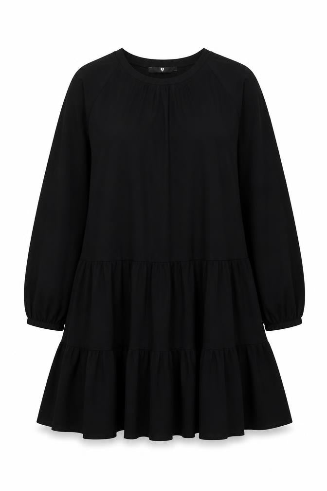 Very Womens Black Polyester A-Line Size 16 Round Neck Pullover