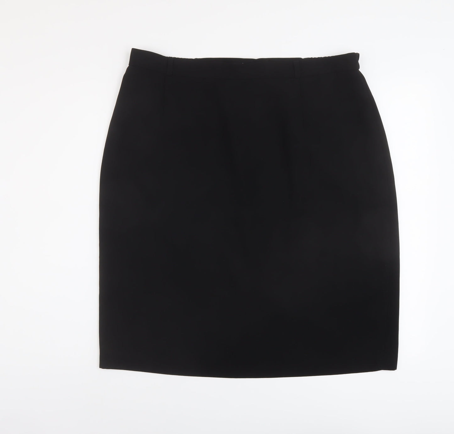 Dunnes Stores Womens Black Polyester A-Line Skirt Size 37 in Zip
