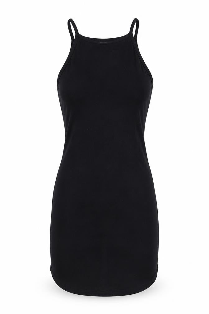 Missguided Womens Black Viscose Bodycon Size 6 Square Neck Pullover