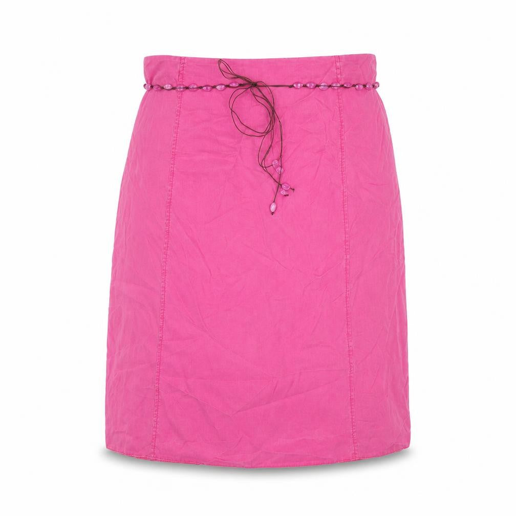 Ann Harvey Womens Pink Lyocell Straight & Pencil Skirt Size 20 Zip - Beaded Belt