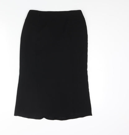 Additional front view of Principles women’s black polyester straight & pencil skirt, size UK 8, zip