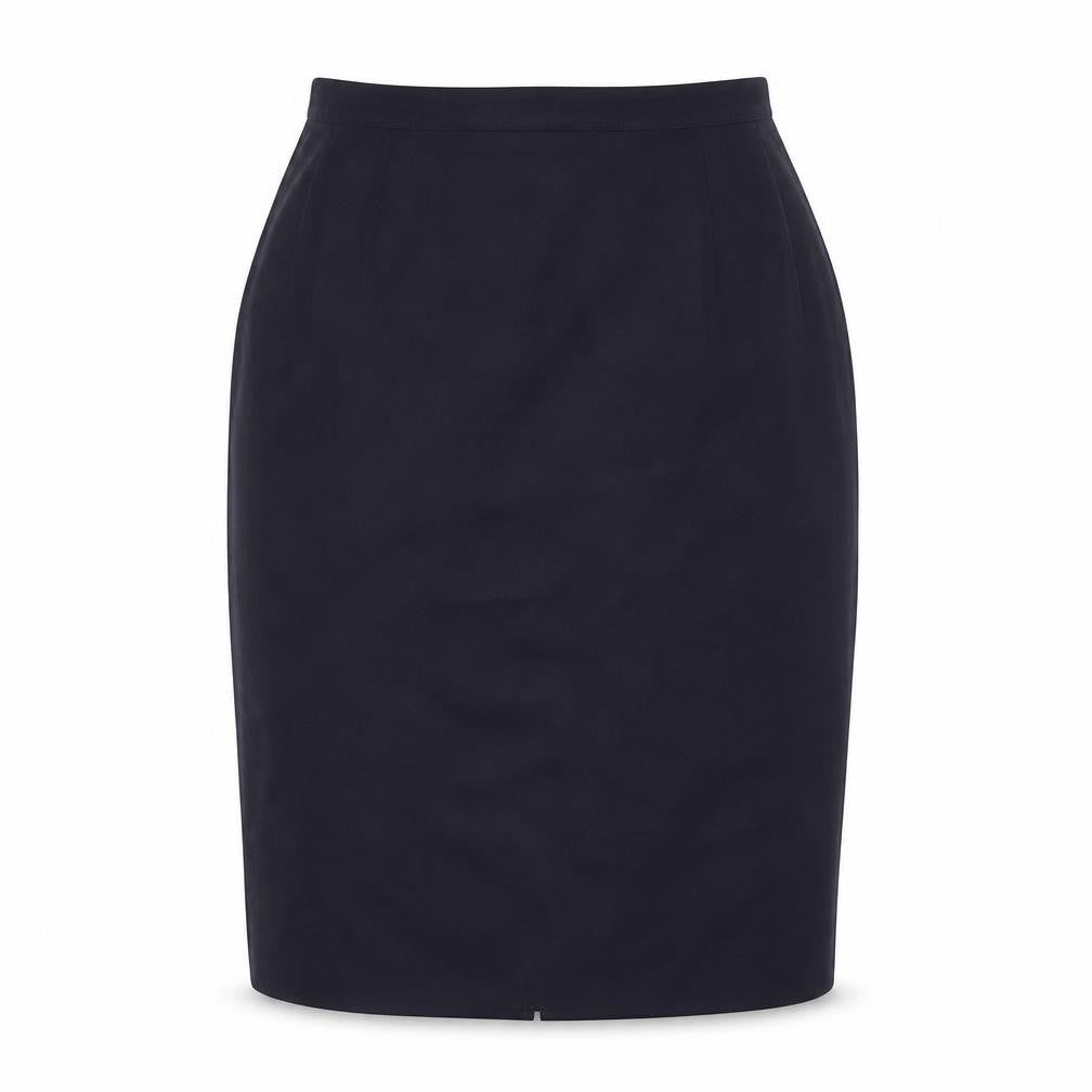 St Michael Womens Blue Polyester Straight & Pencil Skirt Size 14 Zip