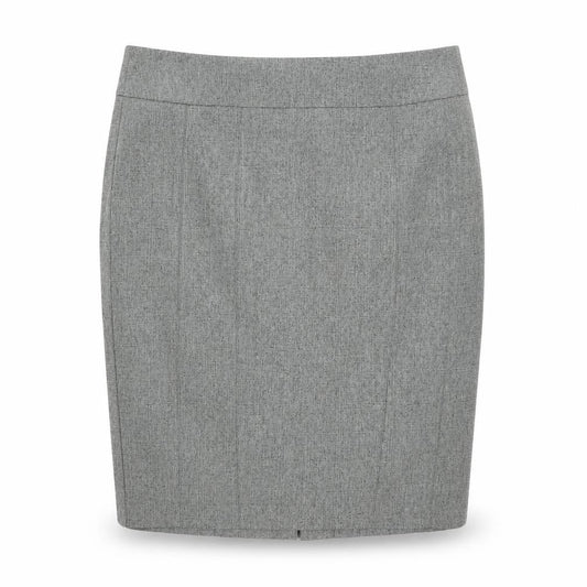 Next Womens Grey Polyester Straight & Pencil Skirt Size 14 Zip