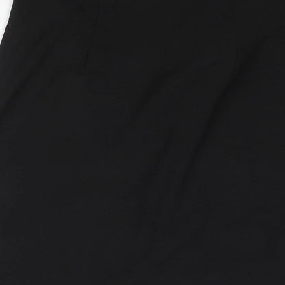 Rae Womens Black Polyester Wrap Skirt Size 8 Tie - Frill