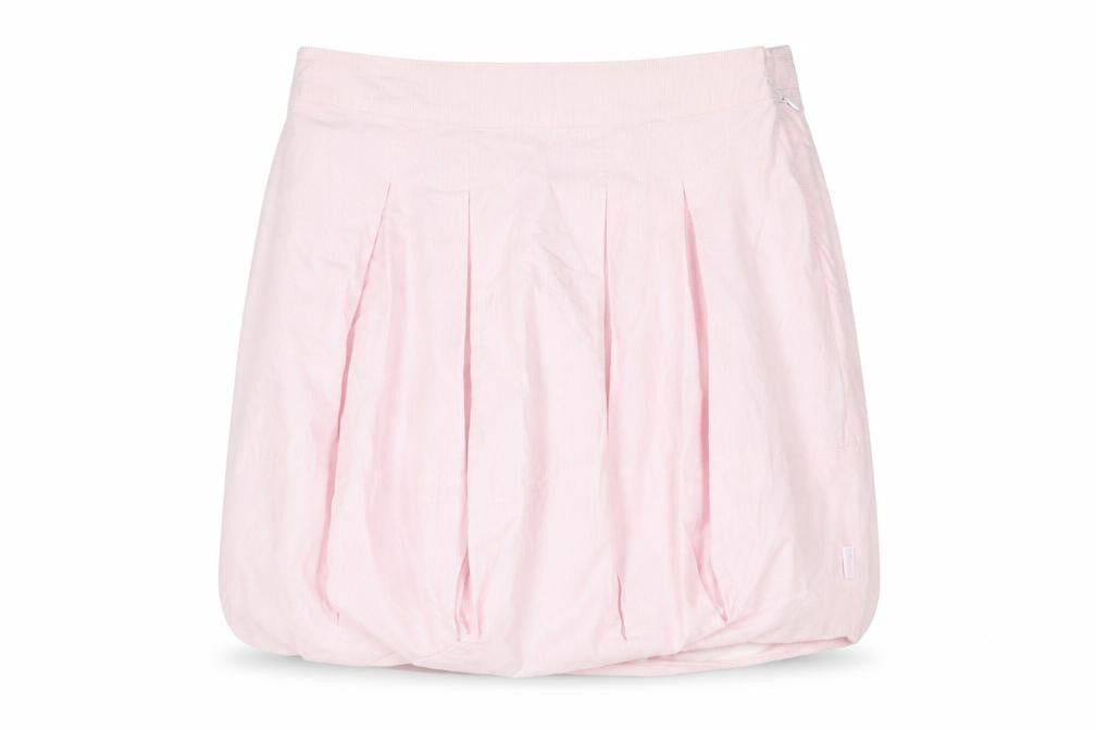 Lottum Womens Pink Striped Polyester Mini Skirt Size 8 Zip