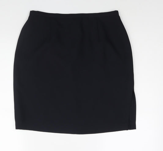 Tagg Womens Blue Polyester Straight & Pencil Skirt Size 16 Zip