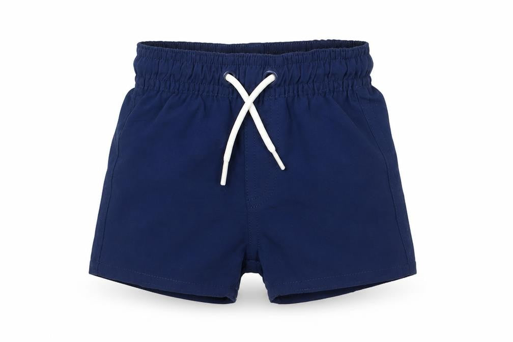 Marks & Spencer Boys Blue Polyester Cropped Trousers Size 0-3 Months Drawstring - Swim shorts