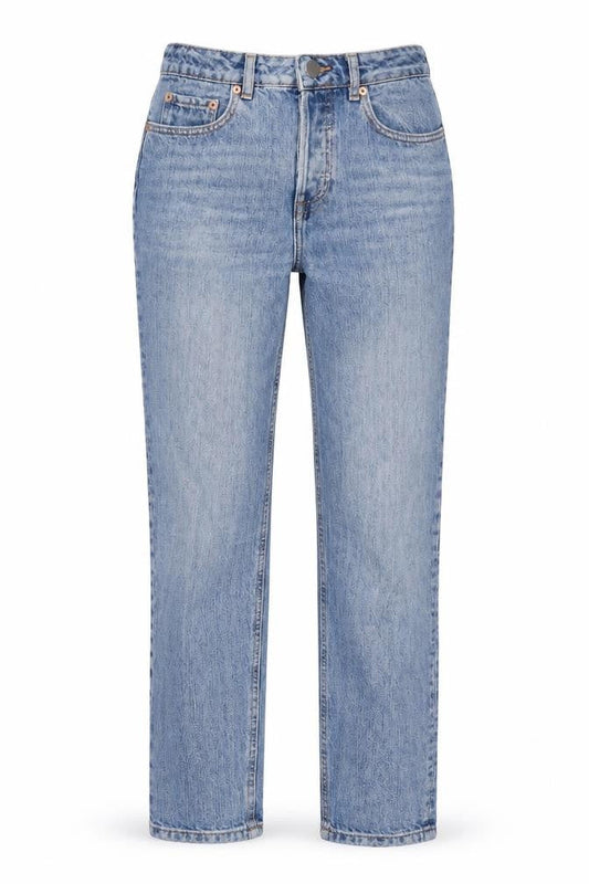 ASOS Womens Blue Cotton Straight Jeans Size 26 in L32 in Regular Zip