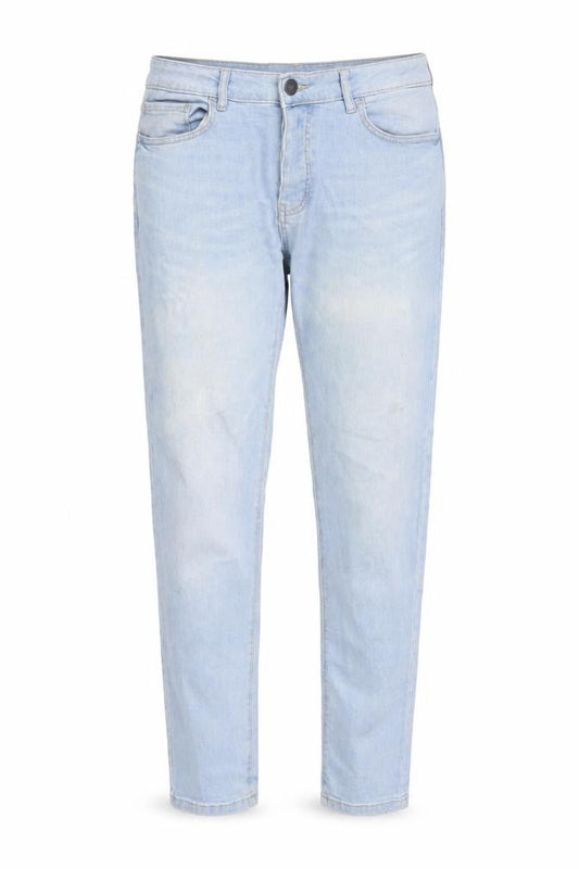 Denim & Co. Womens Blue Cotton Straight Jeans Size 34 in L31 in Regular Zip