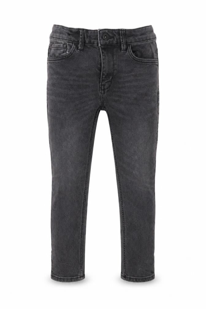 Matalan Boys Grey Cotton Skinny Jeans Size 9 Months L21 in Regular Zip