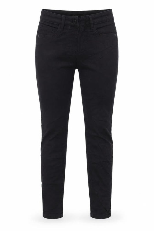Marks & Spencer Girls Black Cotton Skinny Jeans Size 10-11 Years L23 in Regular Zip