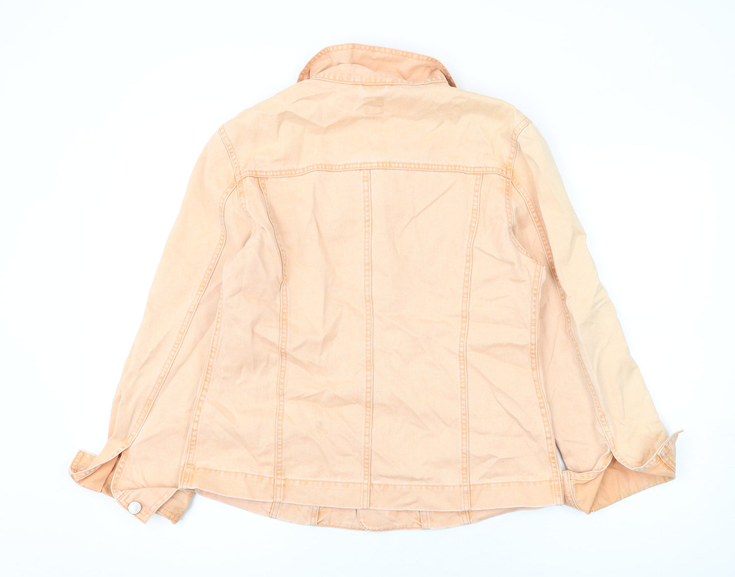 Montego Womens Orange Jacket Size 12 Button
