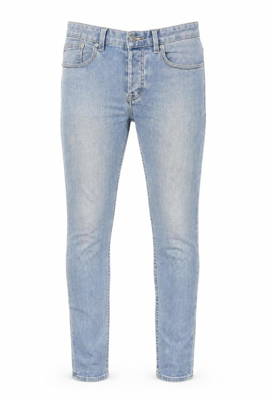 Topman Mens Blue Cotton Skinny Jeans Size 28 in L30 in Regular Zip