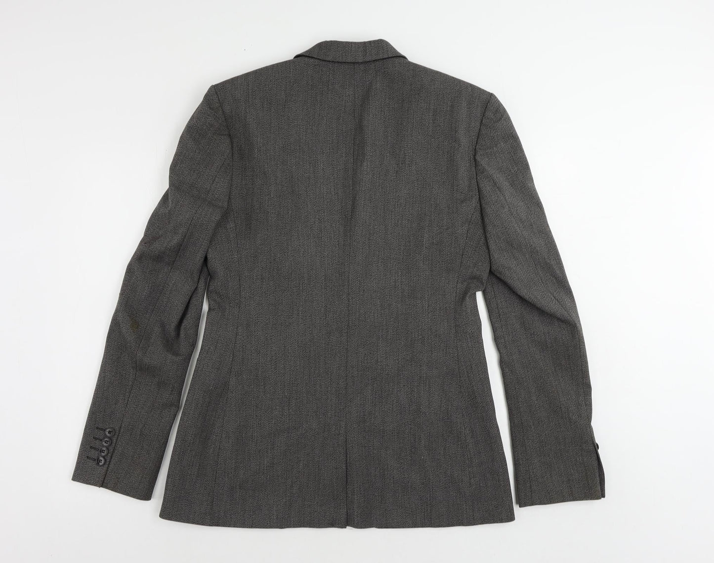 ASOS Mens Grey Polyester Jacket Suit Jacket Size 40 Regular