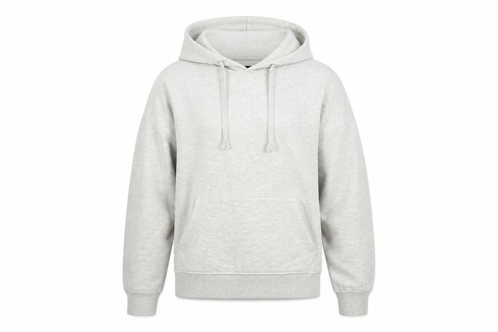New Look Womens Grey Cotton Pullover Hoodie Size S Pullover - Oversized