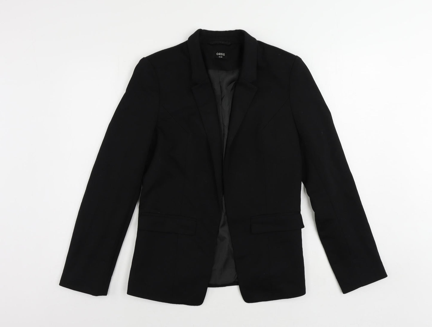 Oasis Womens Black Jacket Blazer Size 10 - Open