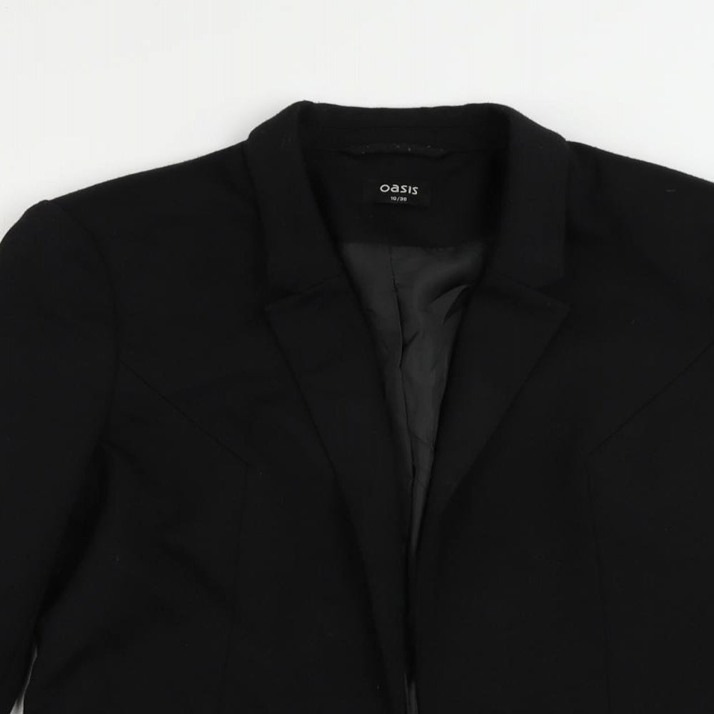 Oasis Womens Black Jacket Blazer Size 10 - Open