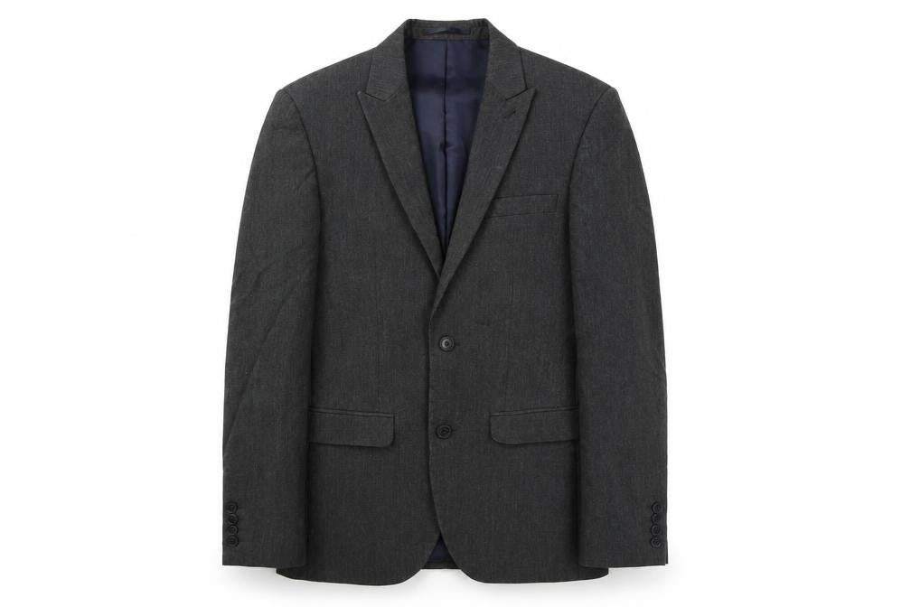 NEXT Mens Grey Polyester Jacket Suit Jacket Size 34 Regular
