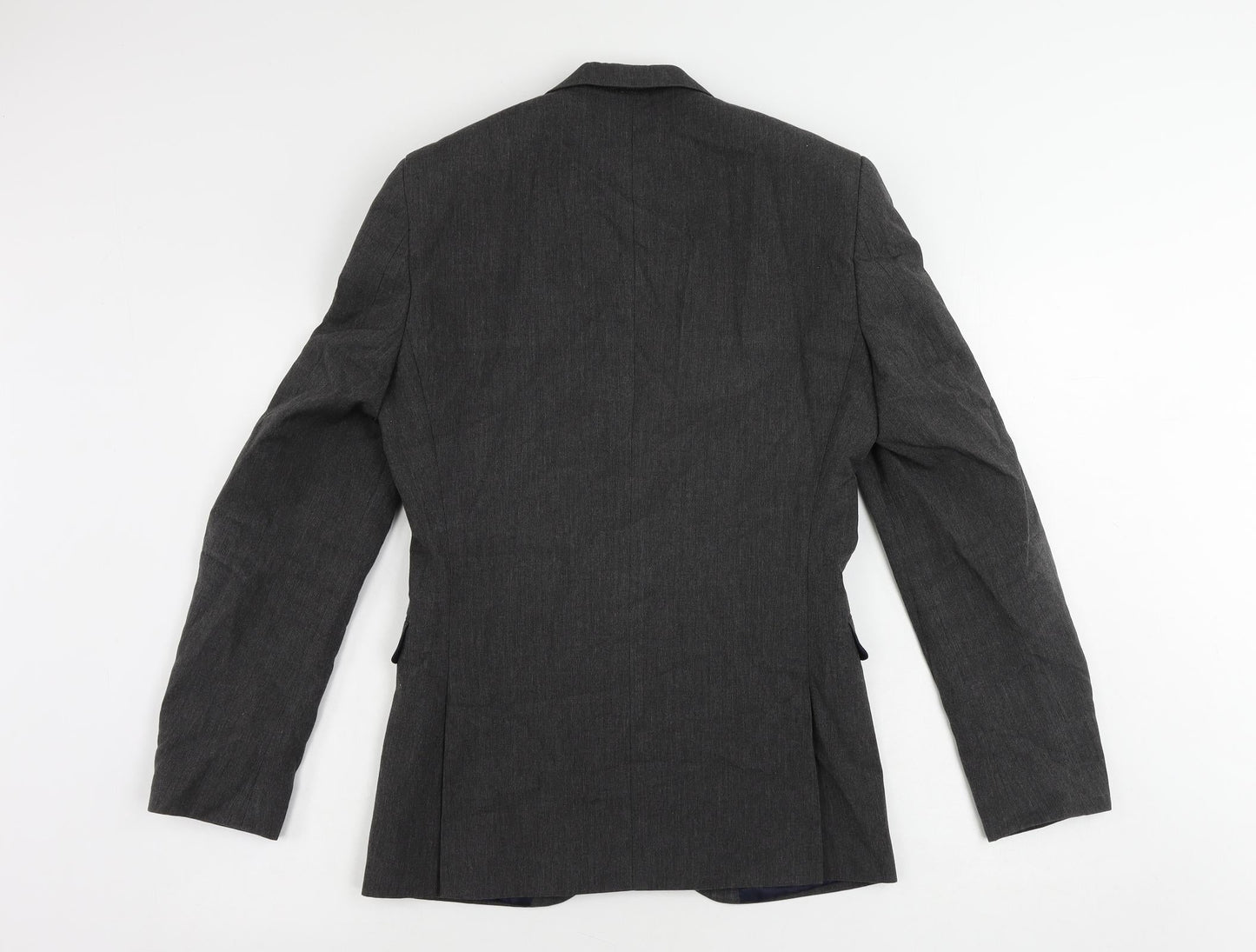 NEXT Mens Grey Polyester Jacket Suit Jacket Size 34 Regular