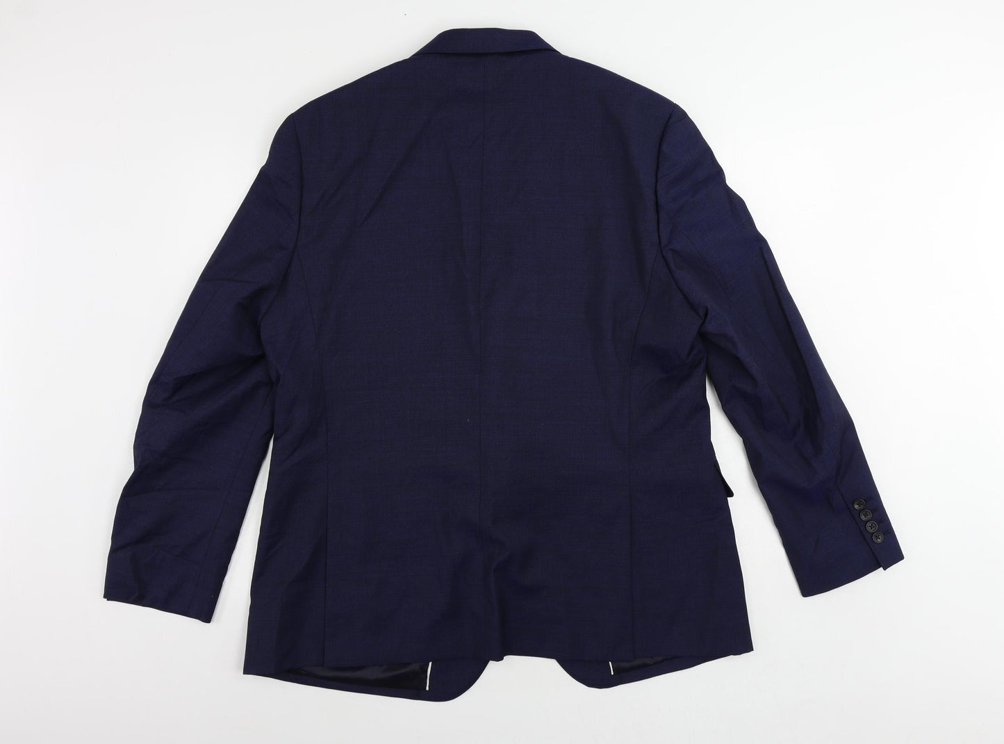 Marks and Spencer Mens Blue Wool Jacket Suit Jacket Size 44 Regular