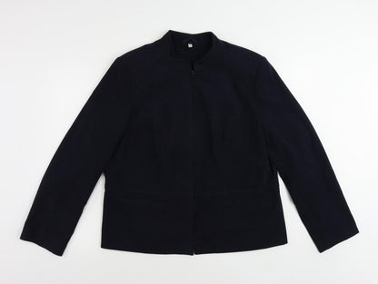 EWM Womens Blue Jacket Size 18 Zip