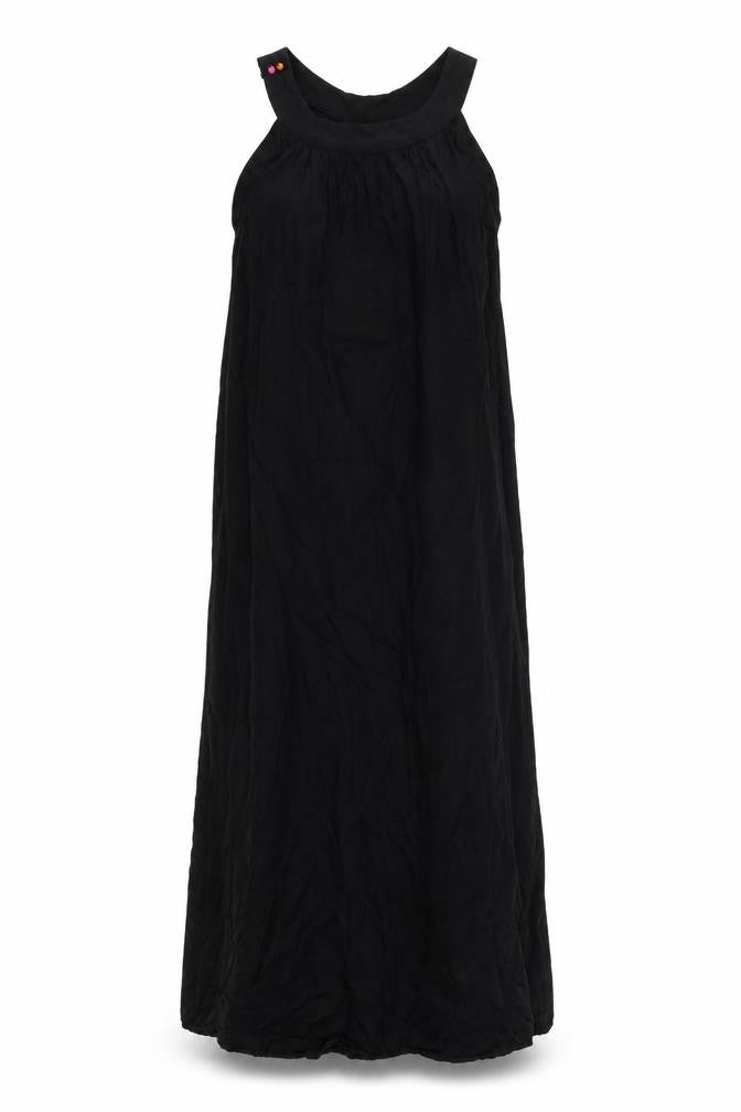 Avon Womens Black Viscose Maxi Size 8 Round Neck Pullover