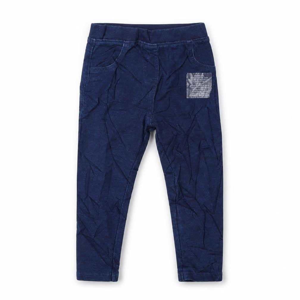 Marks & Spencer Girls Blue Cotton Jegging Jeans Size 2-3 Years Regular Pullover