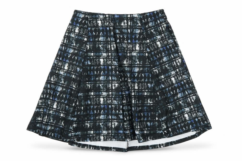 River Island Womens Multicoloured Geometric Polyester A-Line Skirt Size 8