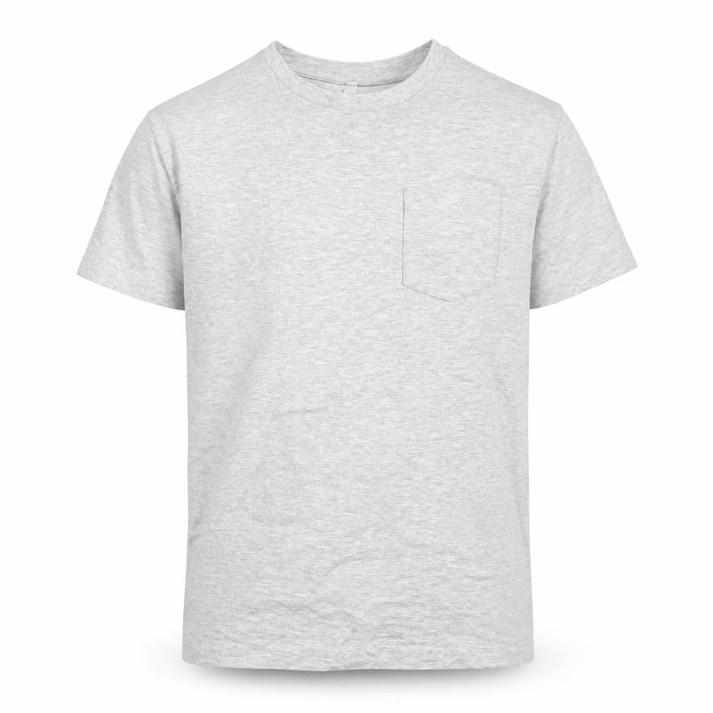 Marks & Spencer Boys Grey Cotton Basic T-Shirt Size 10-11 Years Round Neck Pullover