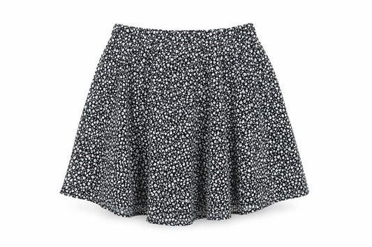 Monki Womens Blue Floral Polyester A-Line Skirt Size S