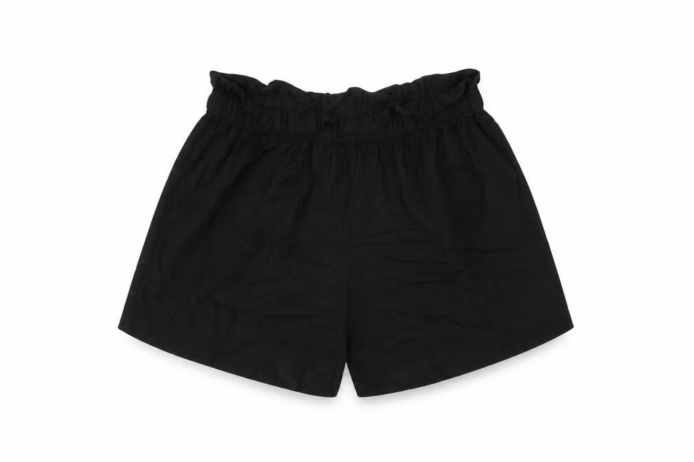 H&M Womens Black Viscose Basic Shorts Size 6 L3 in Regular Pull On
