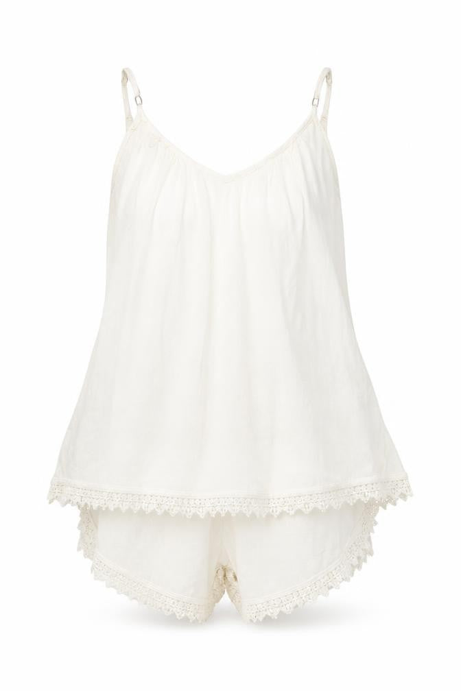 VILA Womens White Viscose Playsuit One-Piece Size S Pullover