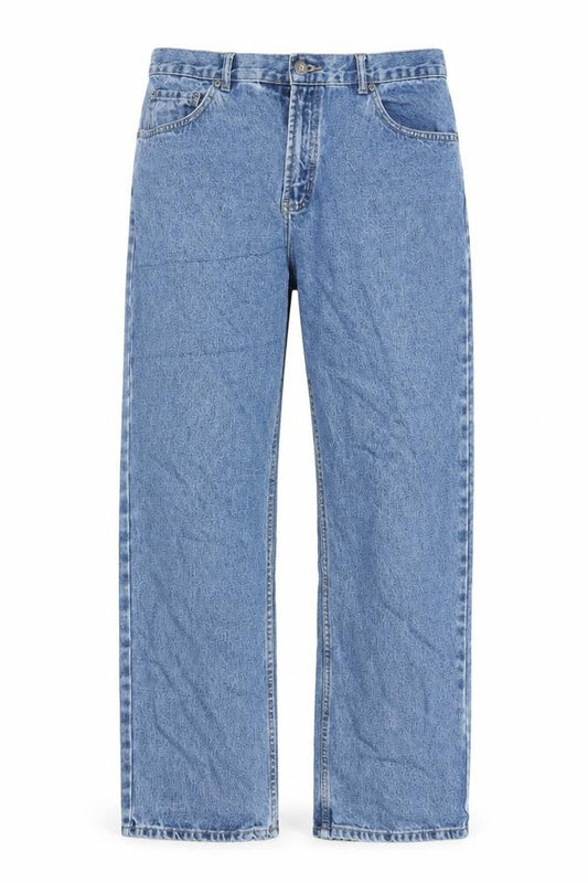 Denim & Co. Mens Blue Cotton Straight Jeans Size 36 in L30 in Regular Zip - Pockets
