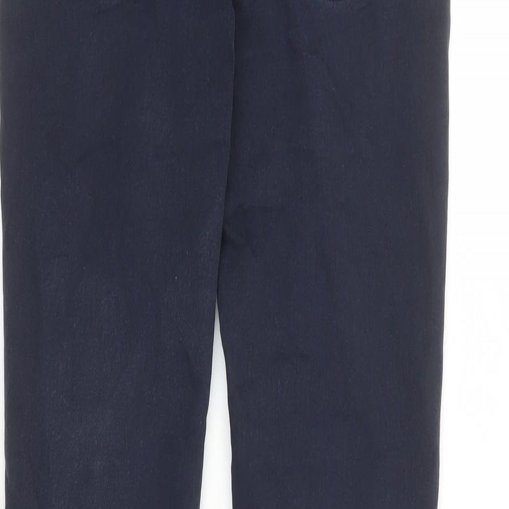 H&M Womens Blue Cotton Skinny Jeans Size 8 L28 in Regular Zip - Pockets
