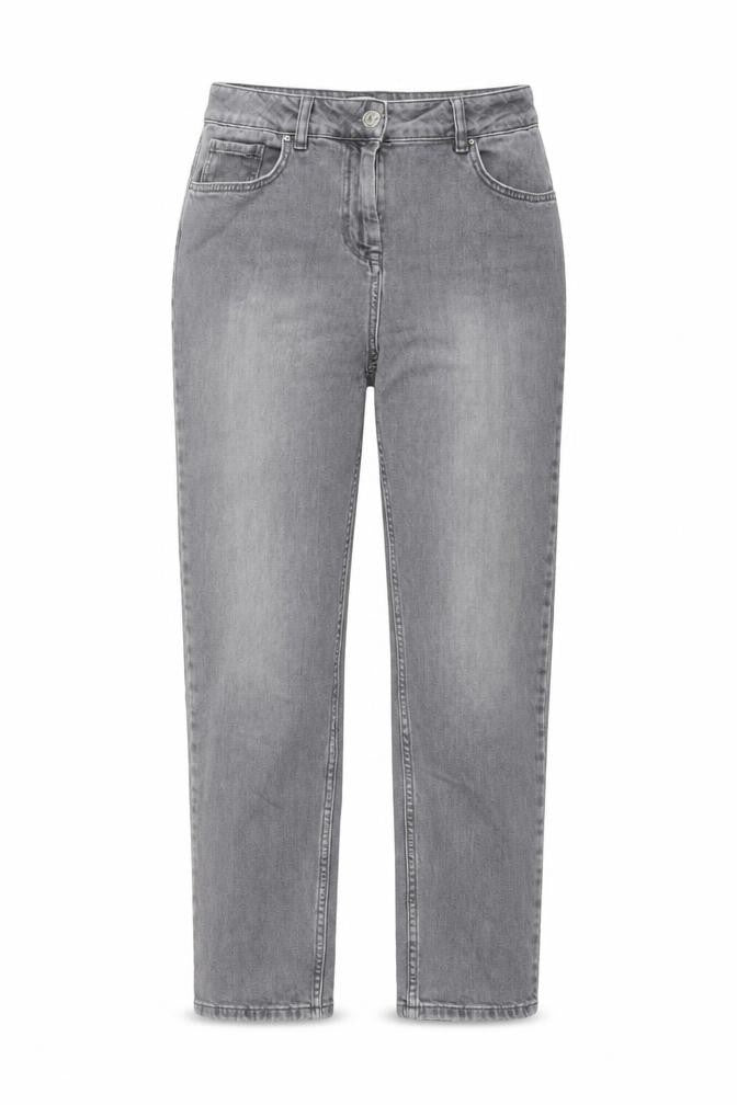 Sonder Studio Womens Grey Cotton Straight Jeans Size 12 L28 in Regular Button