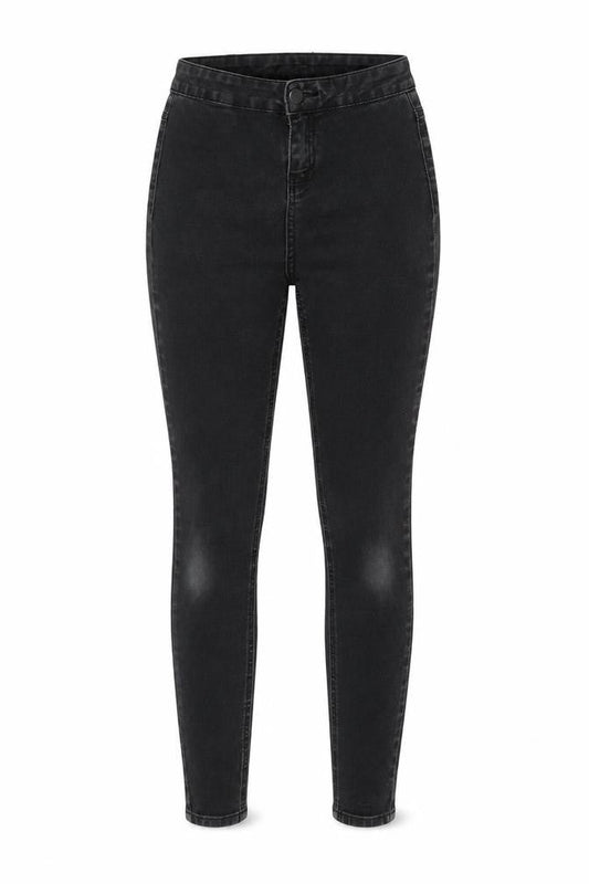 TU Womens Grey Cotton Skinny Jeans Size 8 L28 in Regular Zip