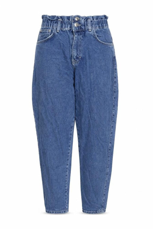Pull&Bear Womens Blue Cotton Straight Jeans Size 8 L30 in Regular Zip
