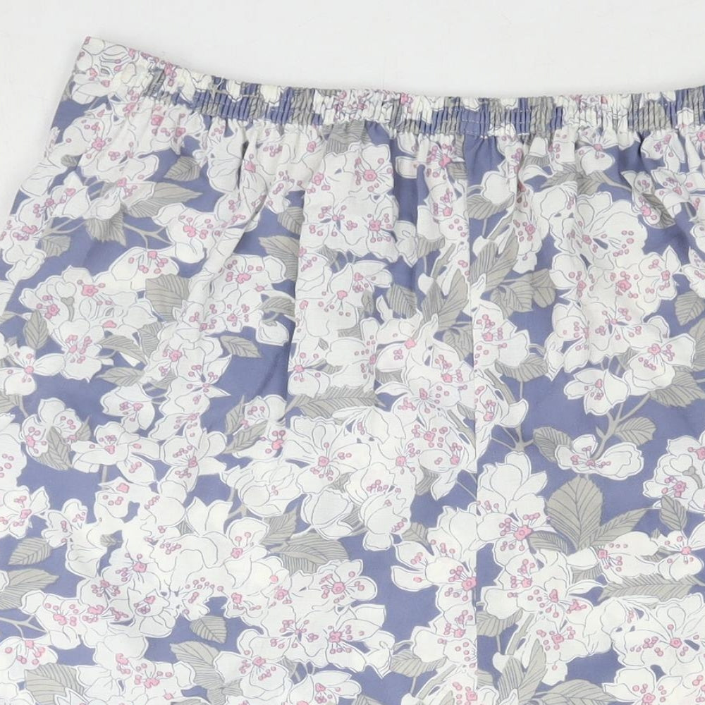 EWM Womens Multicoloured Floral Polyester A-Line Skirt Size 14