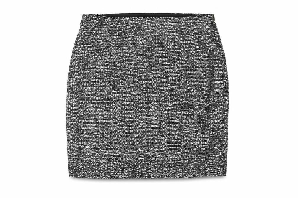 H&M Womens Silver Polyester A-Line Skirt Size M