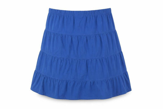 American Sweetheart Womens Blue Cotton Pleated Skirt Size 2XL