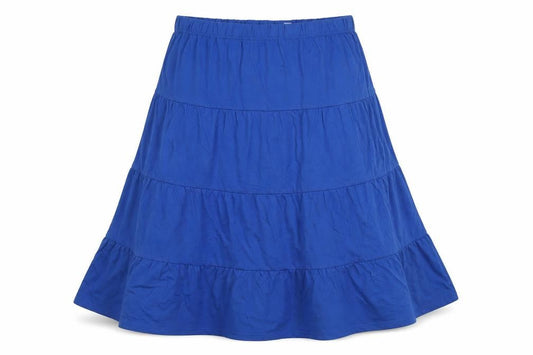 American Sweetheart Womens Blue Cotton Pleated Skirt Size 2XL